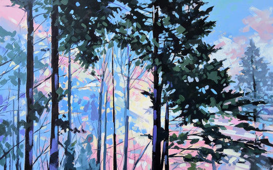 Robert Séguin Oeuvre original - Peinture 30x48 Landscape 2115