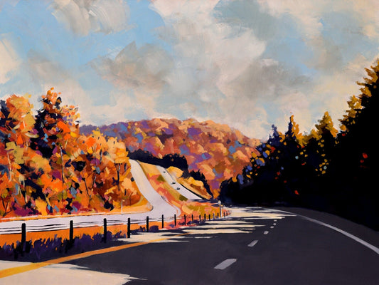 Robert Séguin Oeuvre original - Peinture 36x48 On The Road Again 2