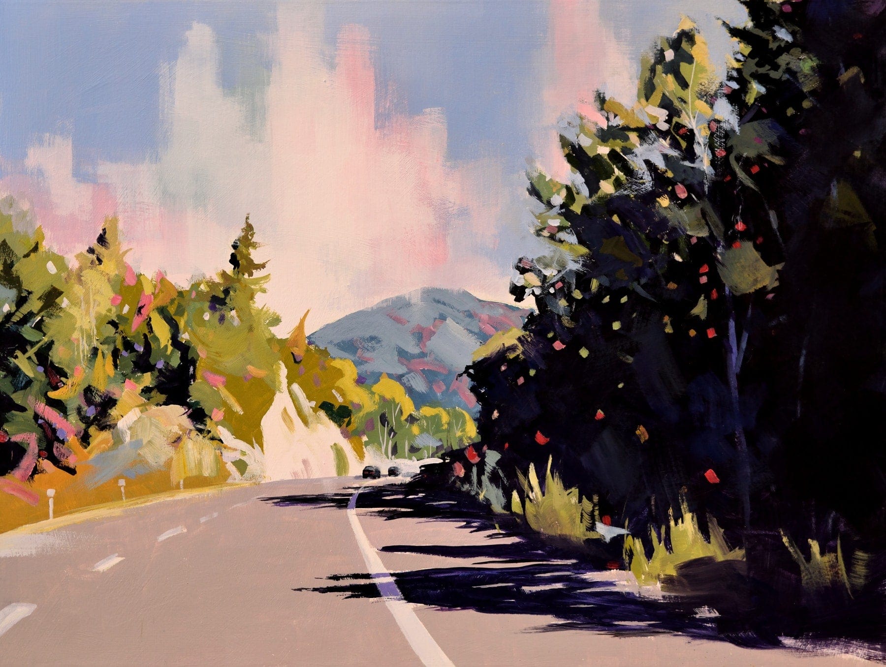 Robert Séguin Oeuvre original - Peinture 30x40 On The Road Again 5