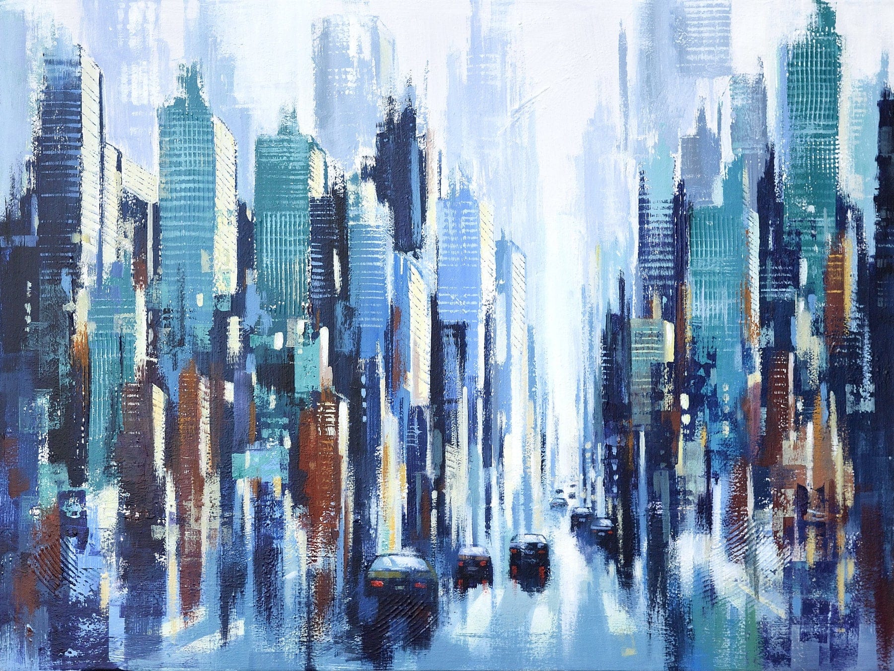 Robert Séguin Oeuvre original - Peinture 36x48 Urbania 163