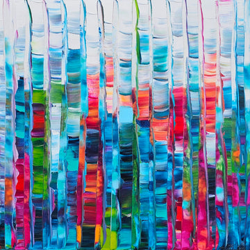 Stéphanie Rivet Oeuvre original - Peinture 36x36 A New Adventure