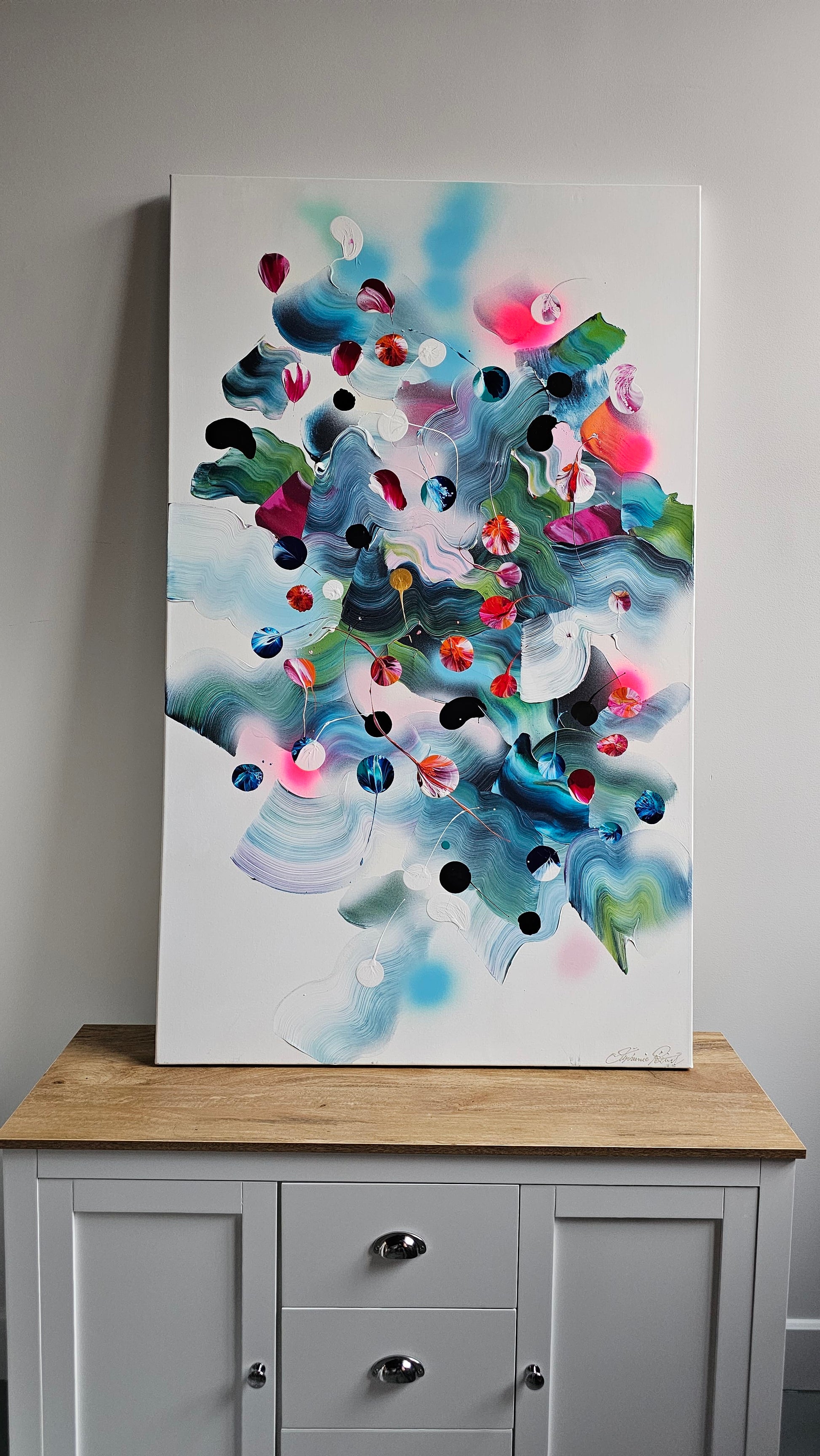 Stéphanie Rivet Oeuvre original - Peinture 60x36 A Peaceful Day in Nature