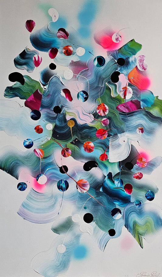 Stéphanie Rivet Oeuvre original - Peinture 60x36 A Peaceful Day in Nature