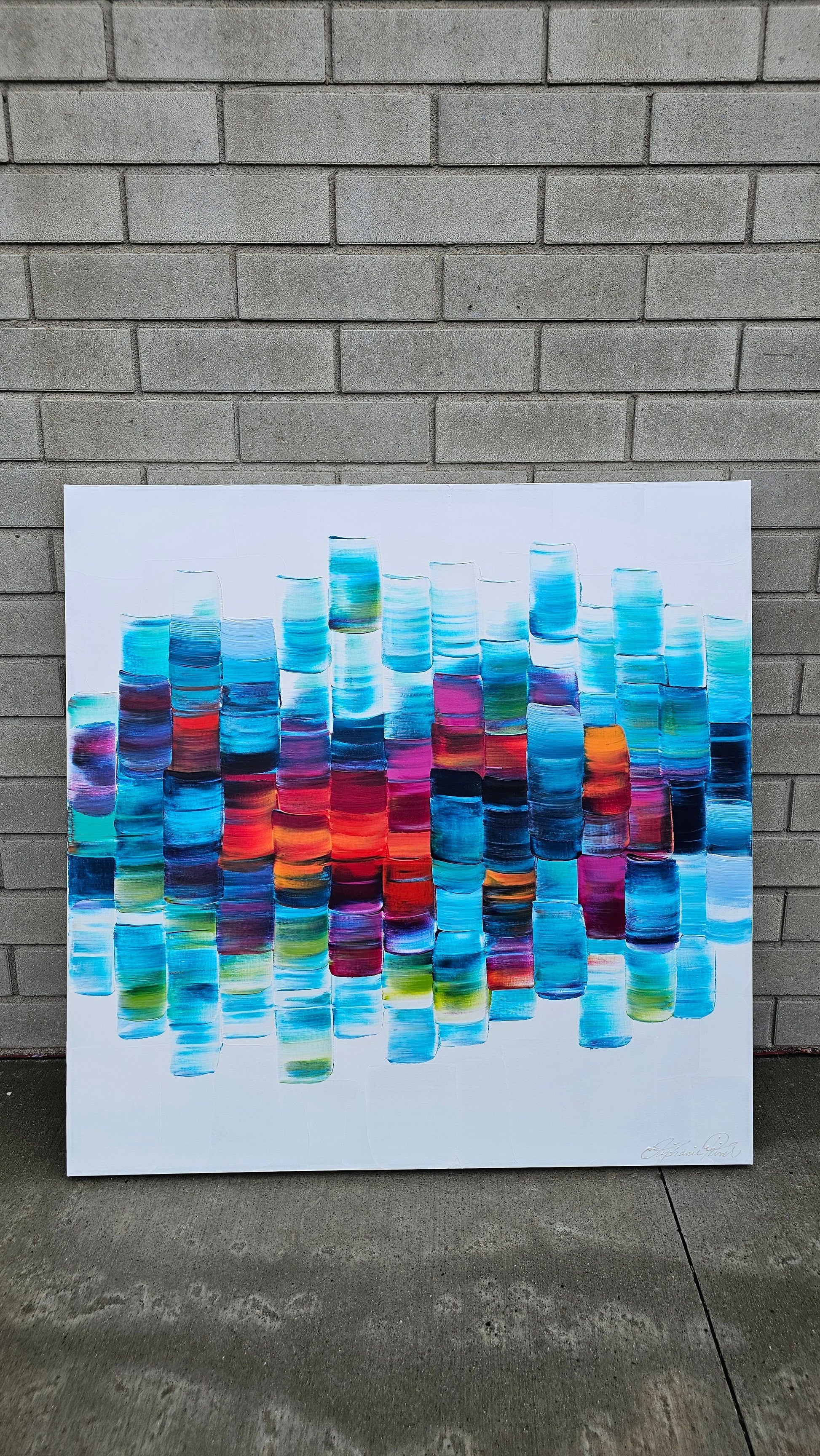 Stéphanie Rivet Oeuvre original - Peinture 36x36 ADN 250909