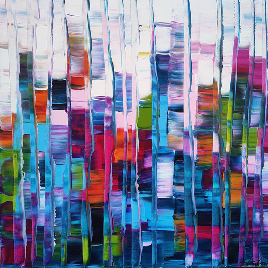 Stéphanie Rivet Oeuvre original - Peinture 36x36 Along The River 2