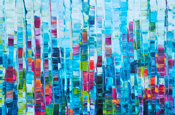 Stéphanie Rivet Oeuvre original - Peinture 48x72 Apprécier le silence