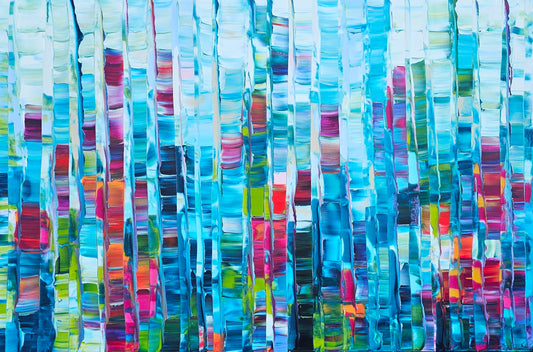 Stéphanie Rivet Oeuvre original - Peinture 48x72 Apprécier le silence
