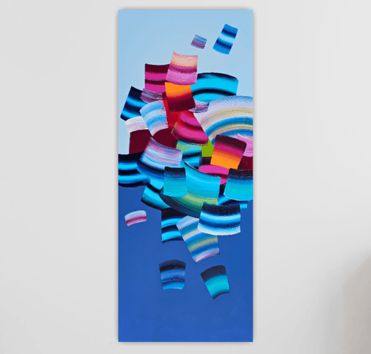 Stéphanie Rivet Oeuvre original - Peinture 48x20 Breakthrough