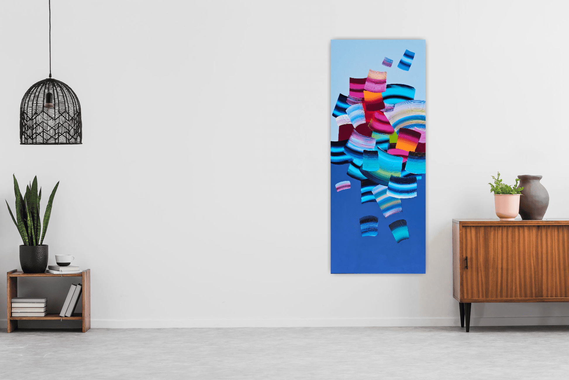 Stéphanie Rivet Oeuvre original - Peinture 48x20 Breakthrough