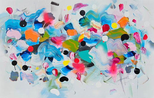 Stéphanie Rivet Oeuvre original - Peinture 40x60 Énérgie