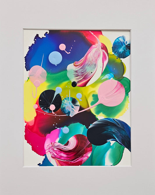 Stéphanie Rivet Oeuvre original - Peinture 10x8 Exploration sur papier 725