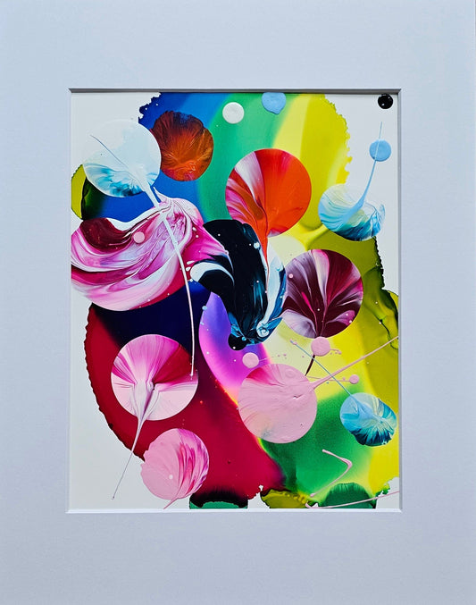 Stéphanie Rivet Oeuvre original - Peinture 10x8 Exploration sur papier 825