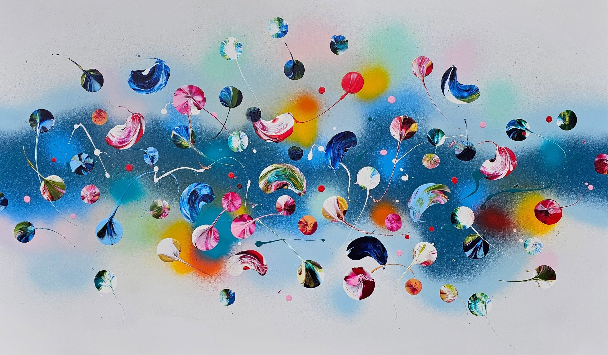 Stéphanie Rivet Oeuvre original - Peinture 36x60 Feeling The Joy