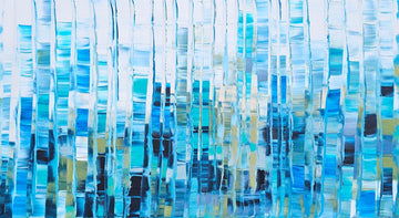 Stéphanie Rivet Oeuvre original - Peinture 40x72 Finding Calmness