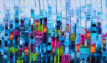 Stéphanie Rivet Oeuvre original - Peinture 36x60 Finding Happiness Again