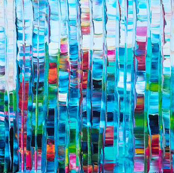 Stéphanie Rivet Oeuvre original - Peinture 40x40 Finding New Possibilities