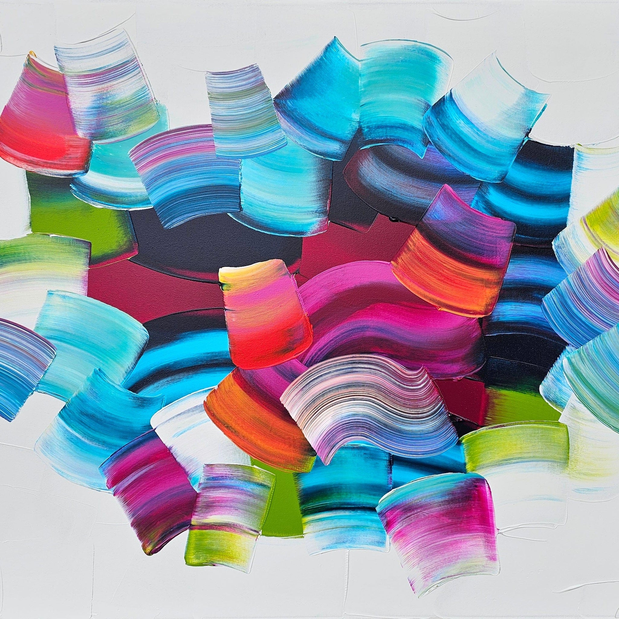 Stéphanie Rivet Oeuvre original - Peinture 30x40 Flow 324
