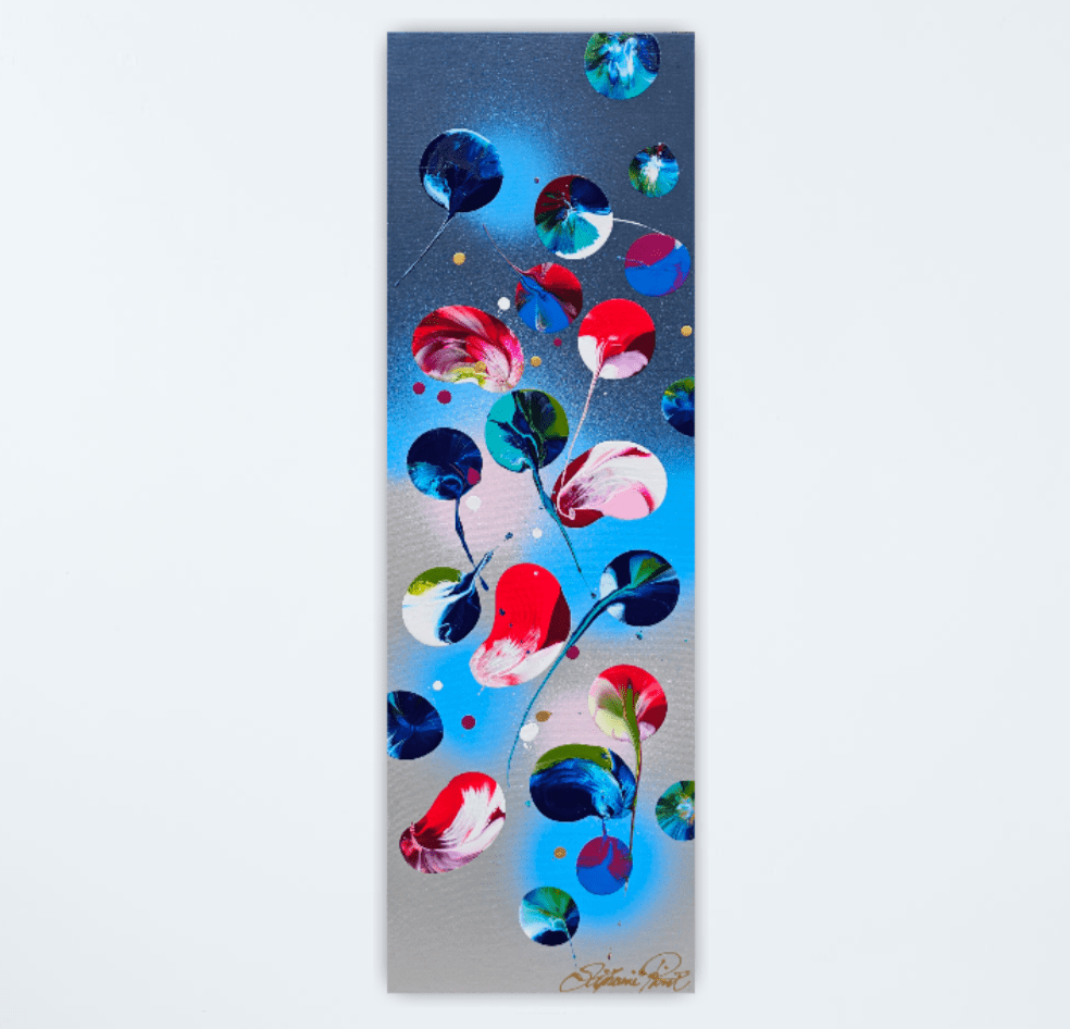 Stéphanie Rivet Oeuvre original - Peinture 36x12 Moonlight