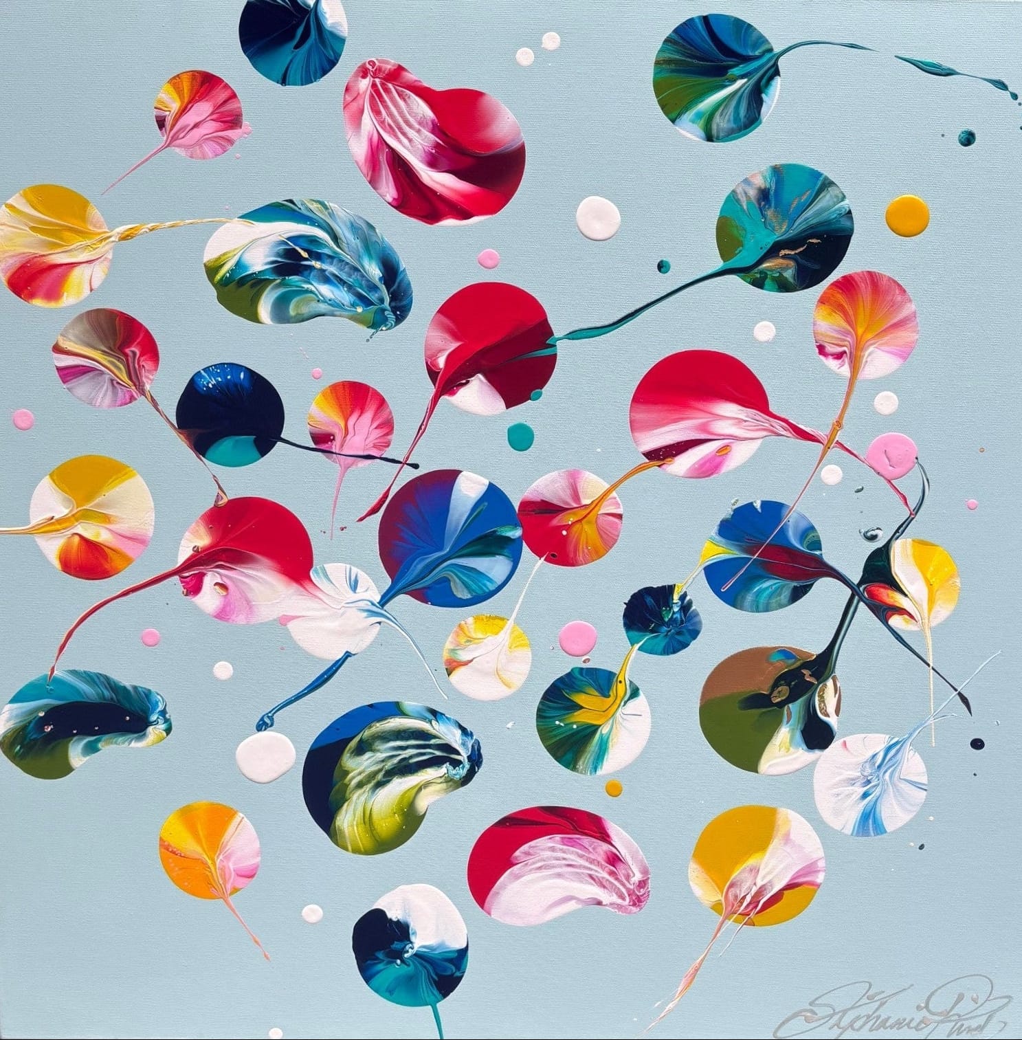 Stéphanie Rivet Oeuvre original - Peinture 24x24 Morning
