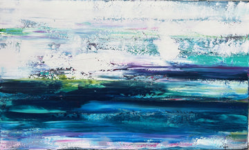Stéphanie Rivet Oeuvre original - Peinture 40x60 Neige éternelle 3