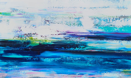 Stéphanie Rivet Oeuvre original - Peinture 40x60 Neige éternelle 3