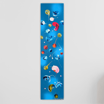 Stéphanie Rivet Oeuvre original - Peinture 48x12 Out of the Blue