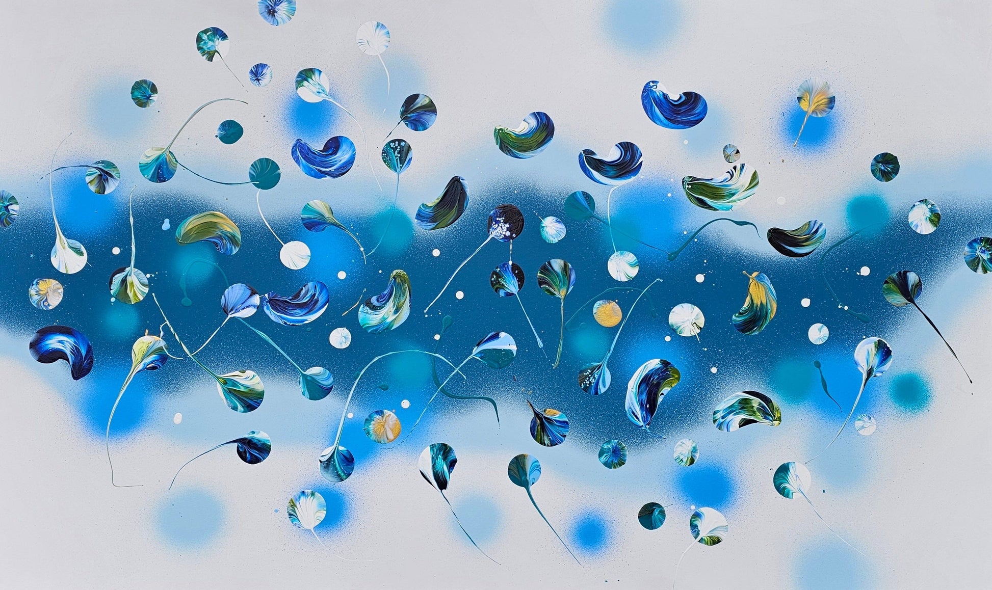 Stéphanie Rivet Oeuvre original - Peinture 36x60 Peace Of Mind