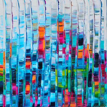 Stéphanie Rivet Oeuvre original - Peinture 36x36 Reconnection à soi