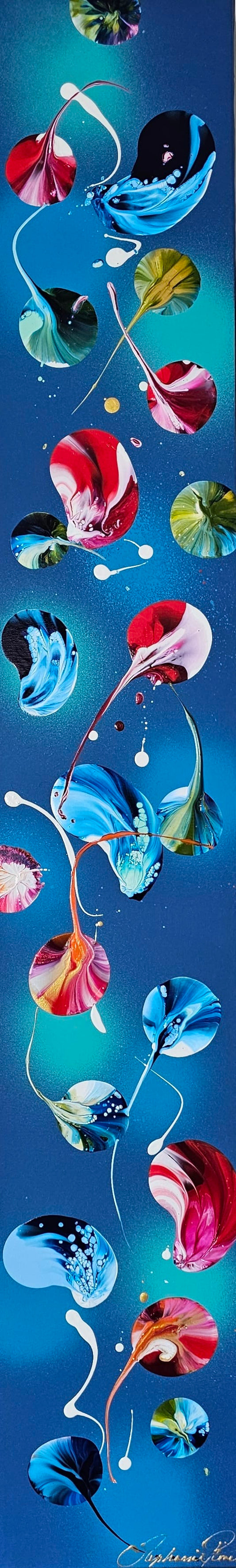 Stéphanie Rivet Oeuvre original - Peinture 48x8 Walking with you 1