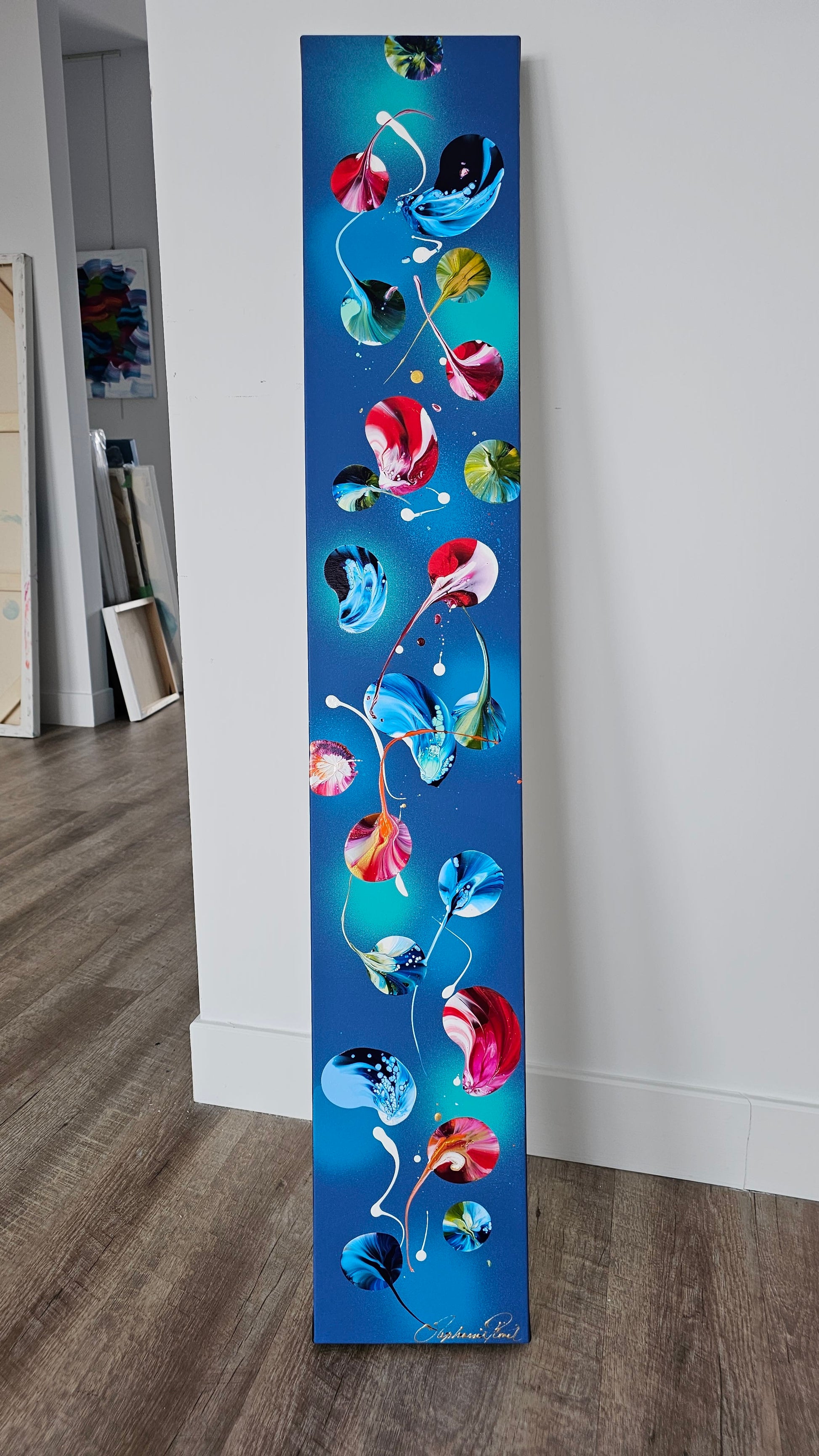 Stéphanie Rivet Oeuvre original - Peinture 48x8 Walking with you 1