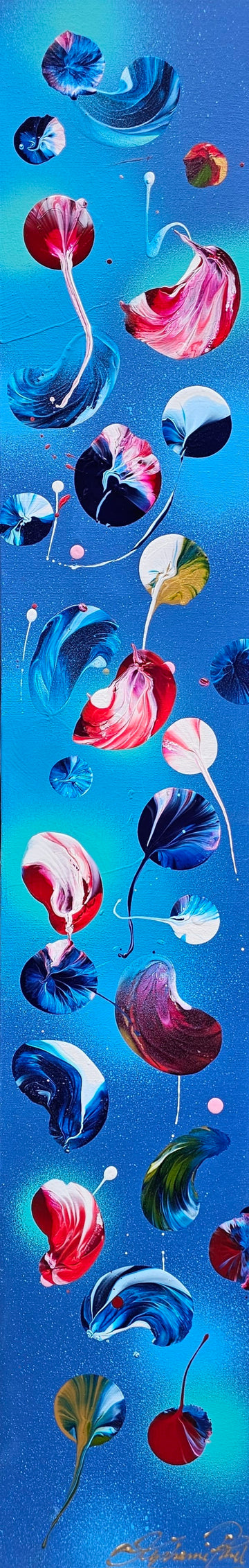 Stéphanie Rivet Oeuvre original - Peinture 48x8 Walking with you 2