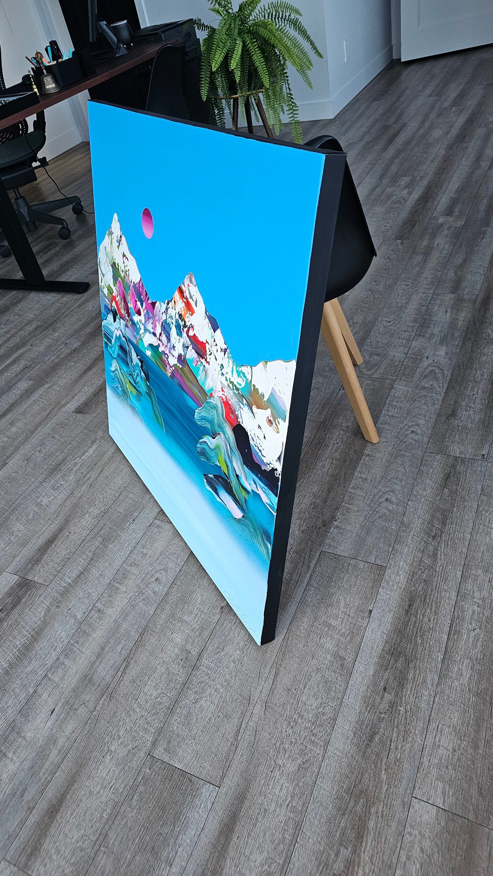 Stéphanie Rivet - Studio Oeuvre original - Peinture 36x36 Paysage Onirique 225
