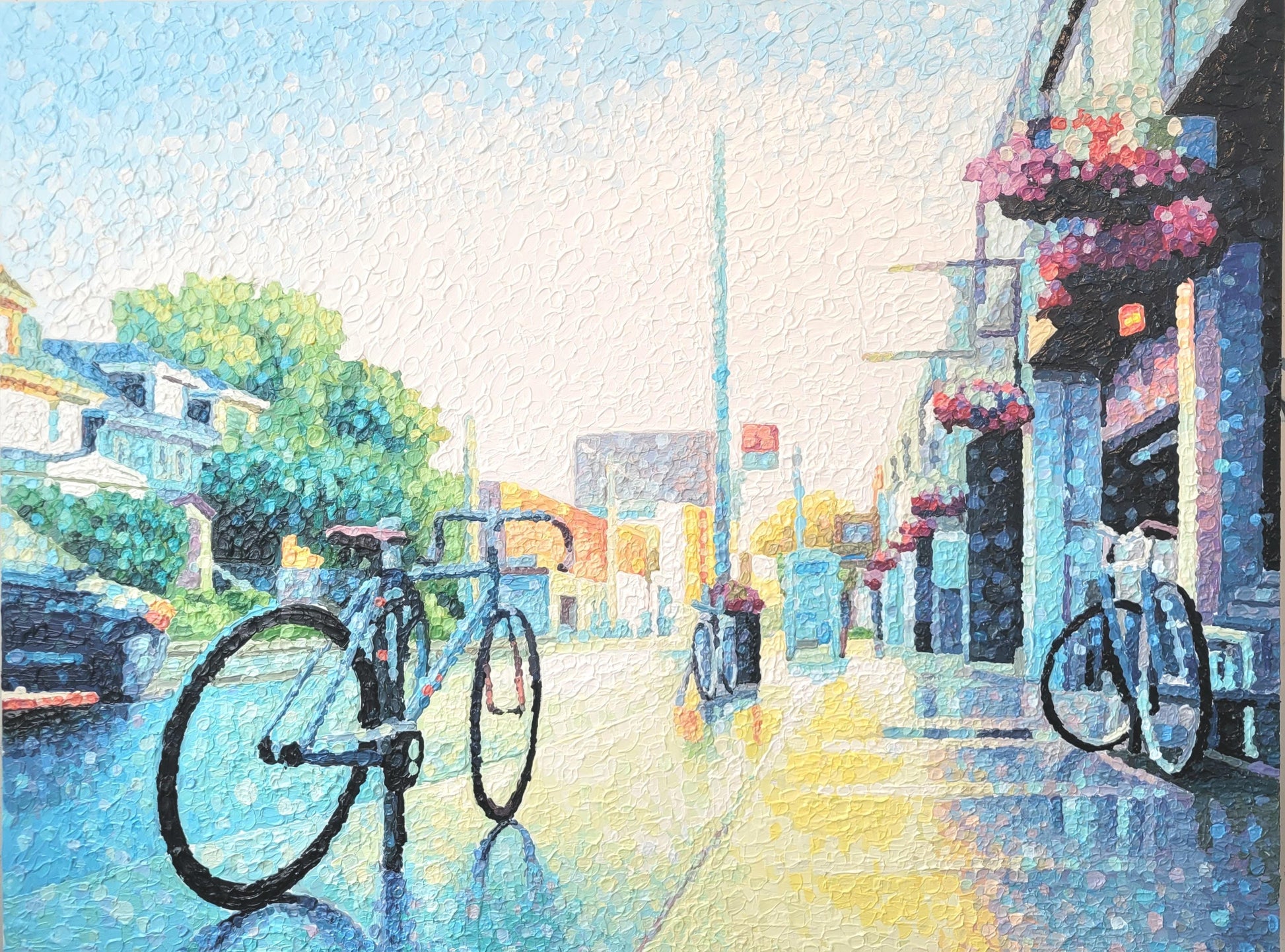 Susan Gale Oeuvre original - Peinture 36x48 Only In The Past