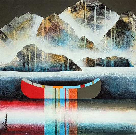 Sylvain Leblanc Oeuvre original - Peinture 16x16 C’est si bon