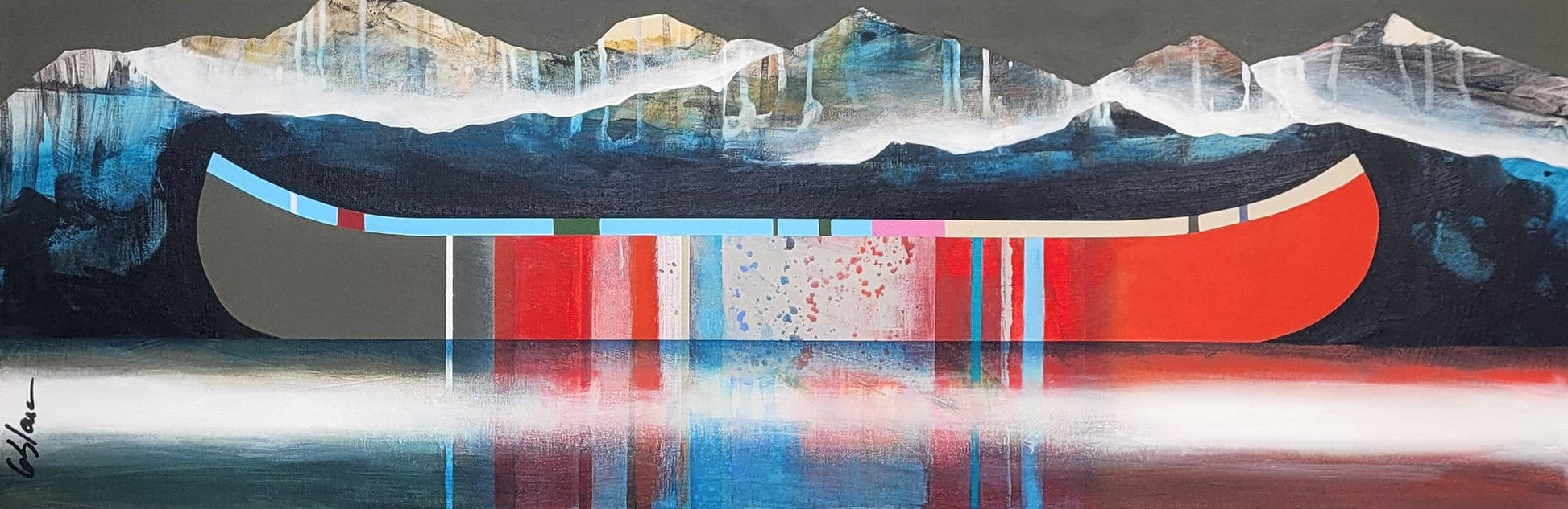 Sylvain Leblanc Oeuvre original - Peinture 12x36 Ensemble