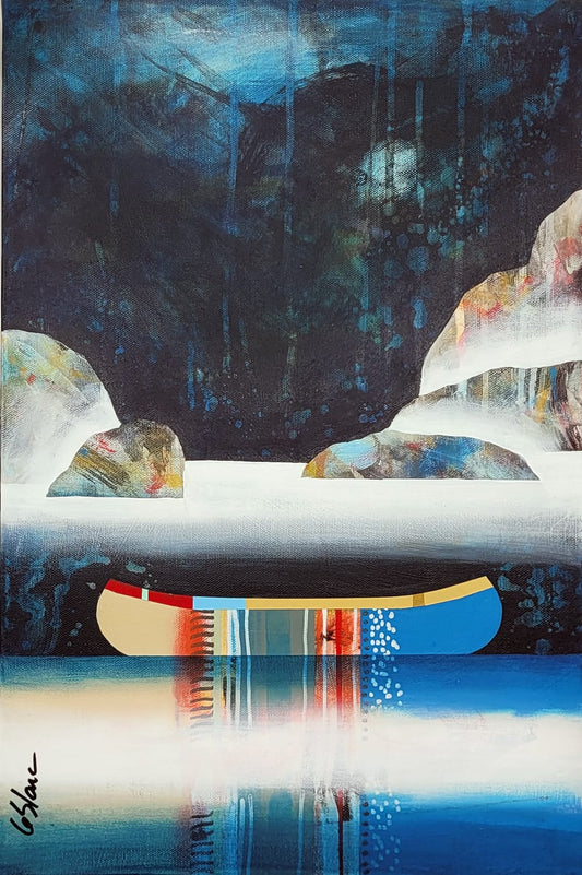 Sylvain Leblanc Oeuvre original - Peinture 18x12 Lumière