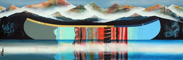 Sylvain Leblanc Oeuvre original - Peinture 12x36 Lumière du jour