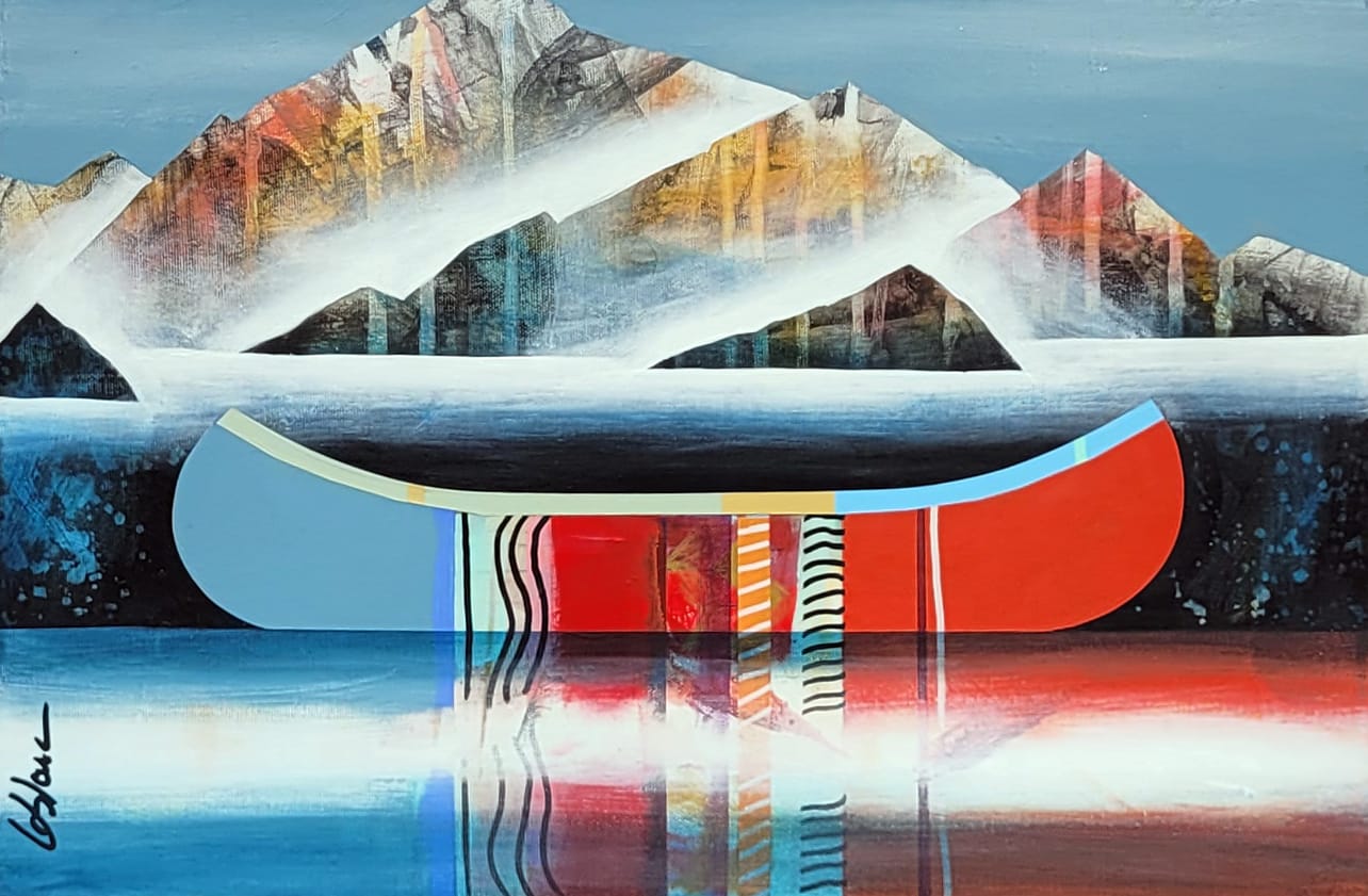 Sylvain Leblanc Oeuvre original - Peinture 12x18 Mystère