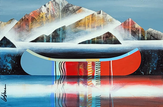 Sylvain Leblanc Oeuvre original - Peinture 12x18 Mystère