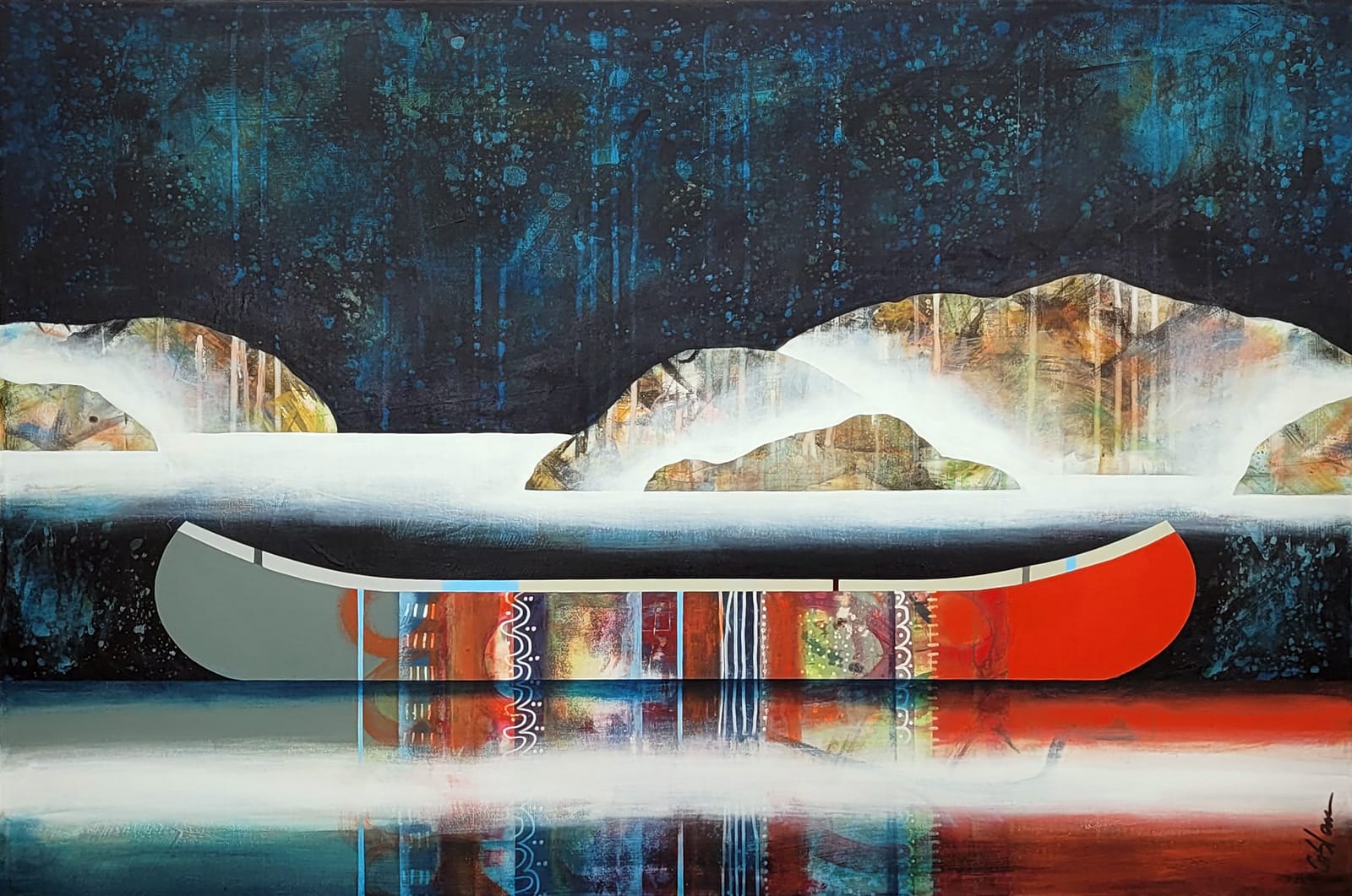 Sylvain Leblanc Oeuvre original - Peinture 24x36 Nous partirons ensemble