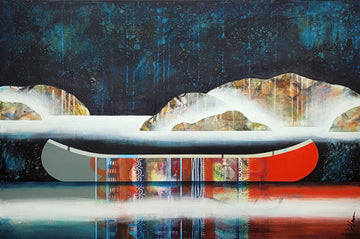 Sylvain Leblanc Oeuvre original - Peinture 24x36 Nous partirons ensemble
