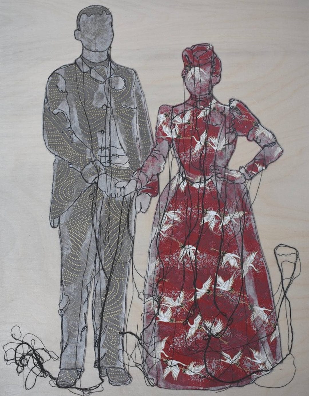 Sylvie Lajoie Oeuvre original - Techniques mixtes 20x16 L'alliance