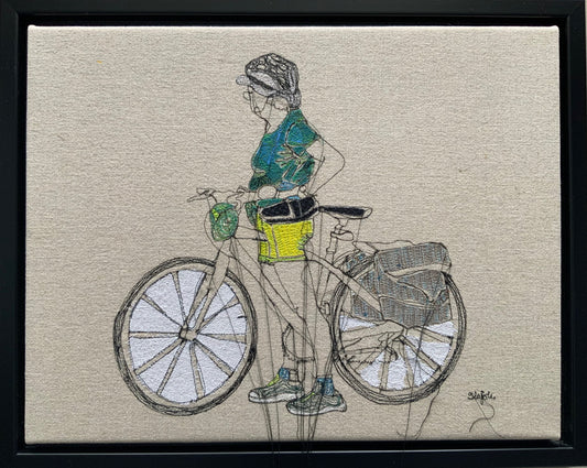 Sylvie Lajoie Oeuvre original - Techniques mixtes 14x18 Une question d’attitude