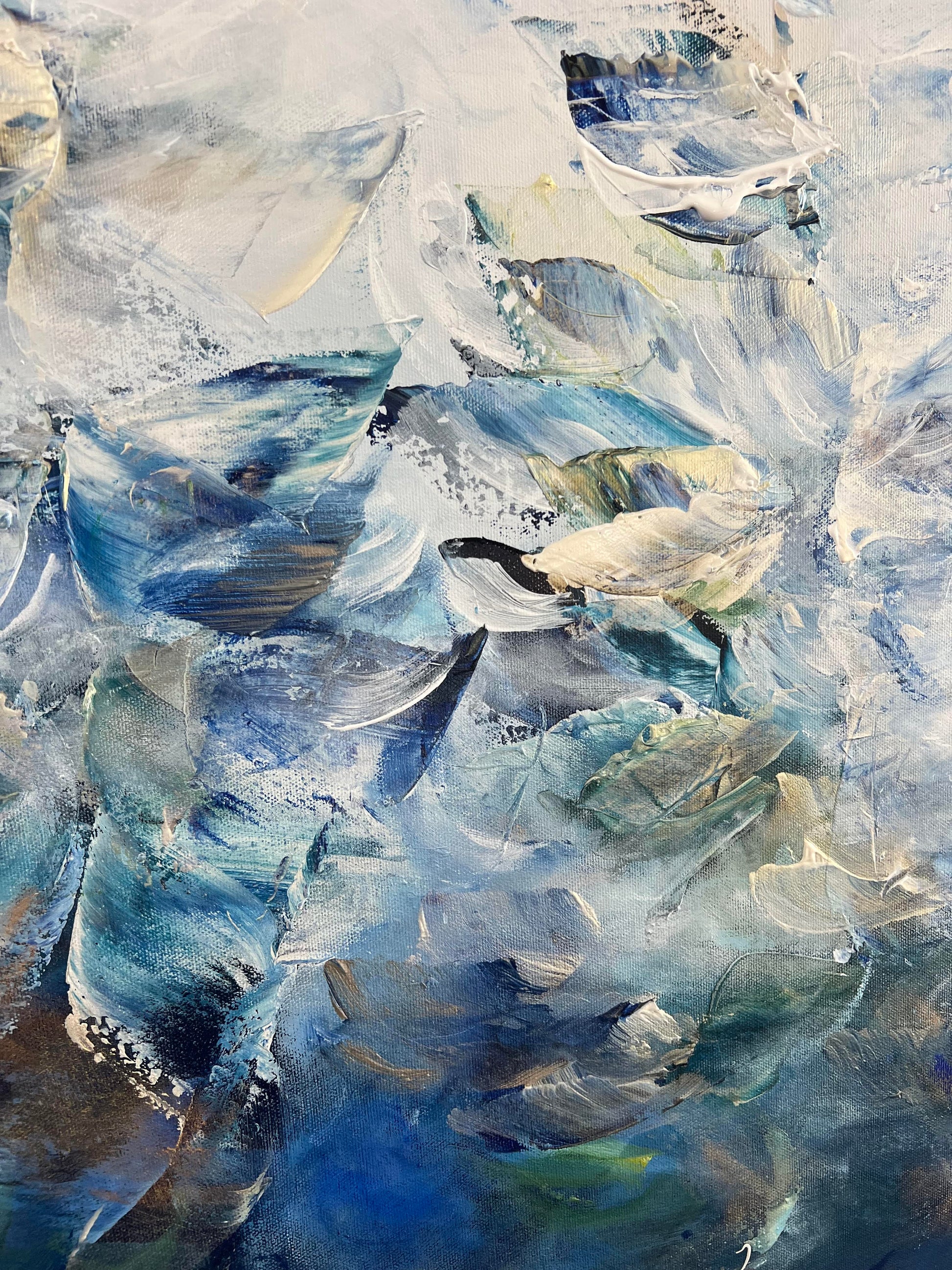 Vé Boisvert Oeuvre original - Peinture 32x60 Coastal Beauty