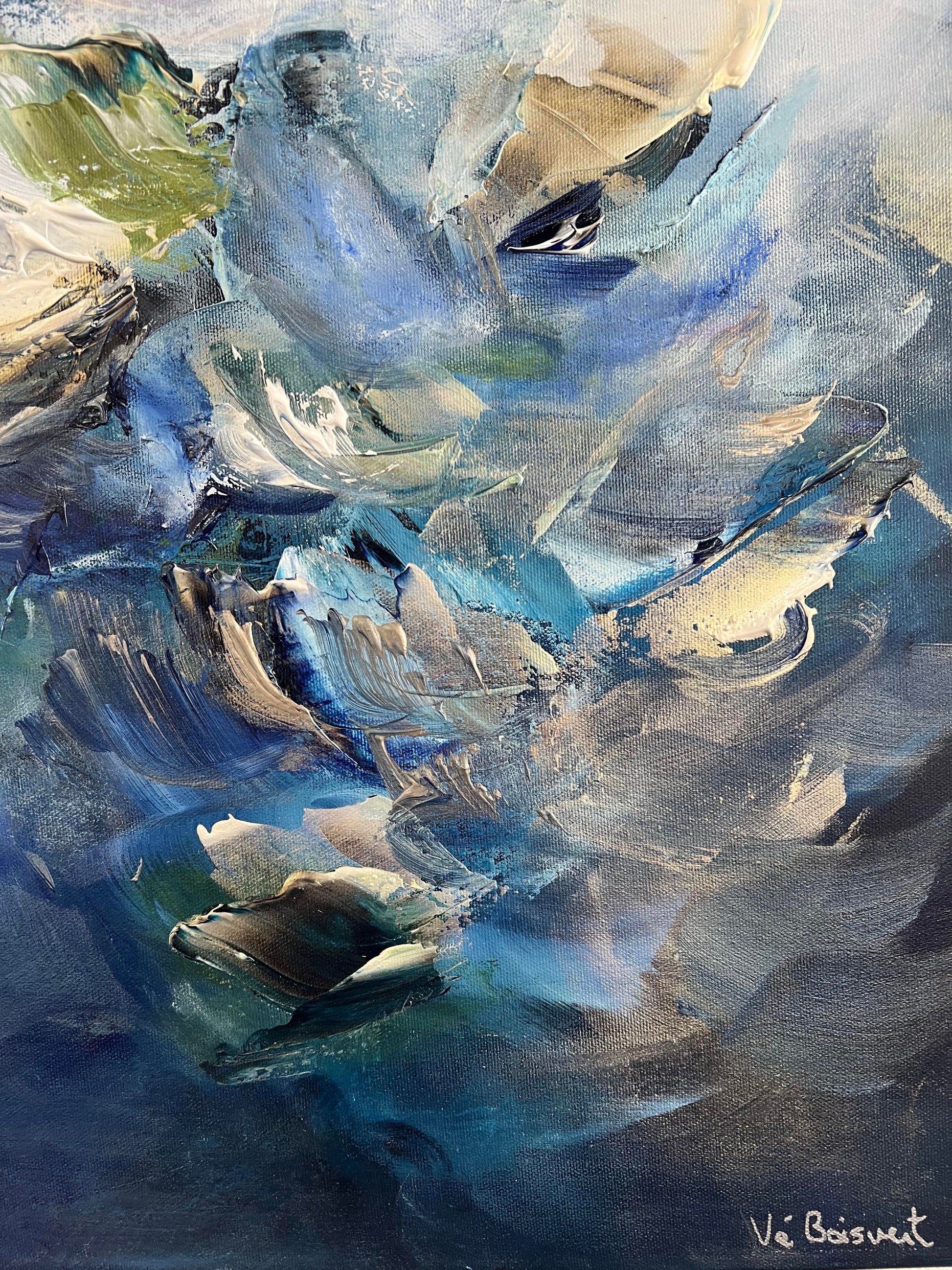 Vé Boisvert Oeuvre original - Peinture 32x60 Coastal Beauty