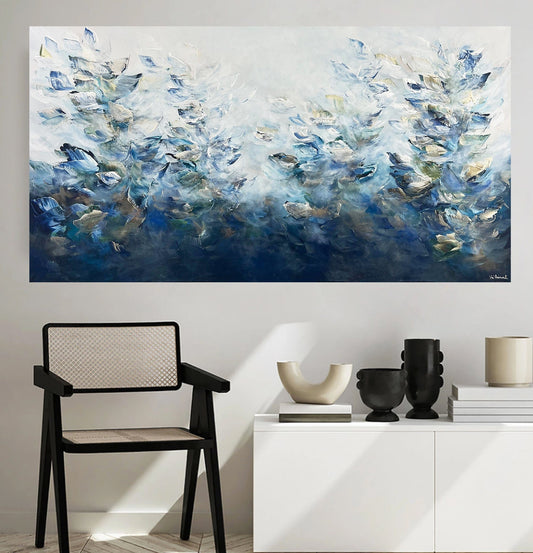 Vé Boisvert Oeuvre original - Peinture 32x60 Coastal Beauty