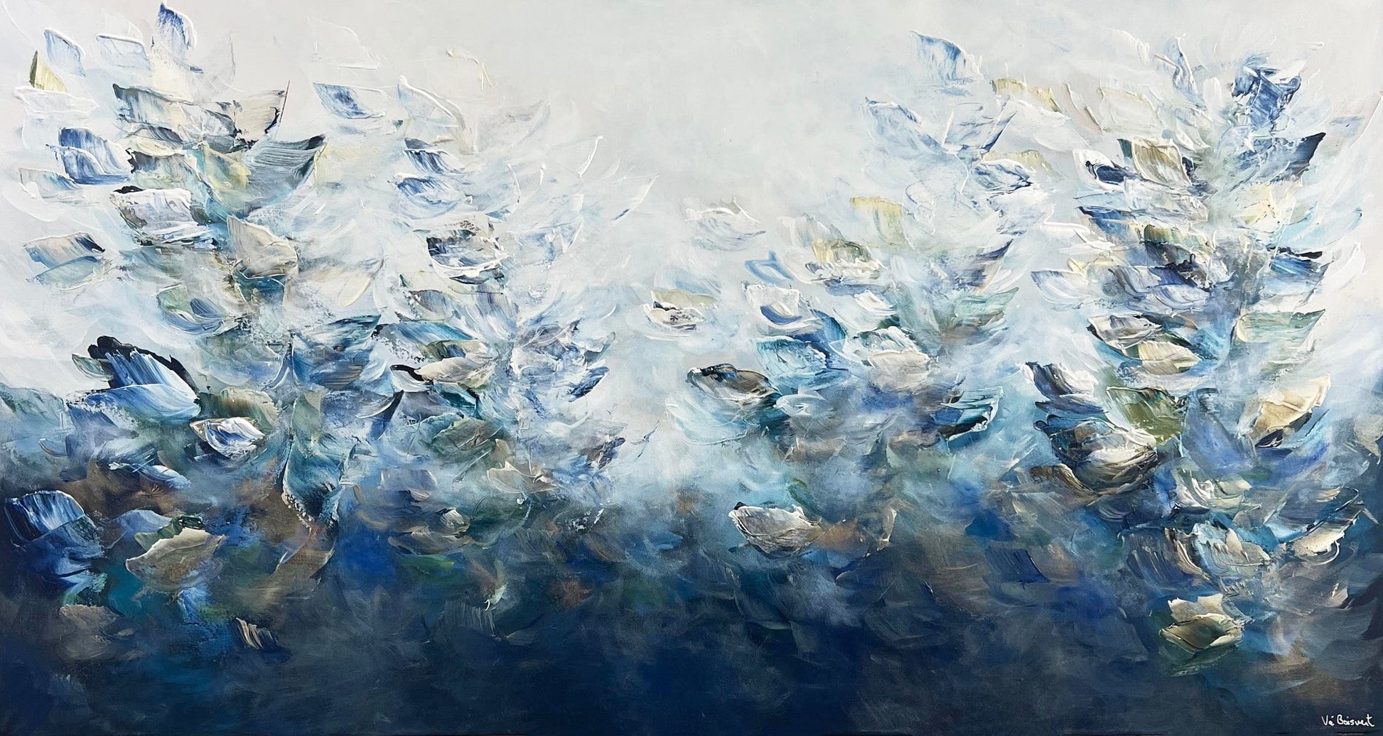 Vé Boisvert Oeuvre original - Peinture 32x60 Coastal Beauty
