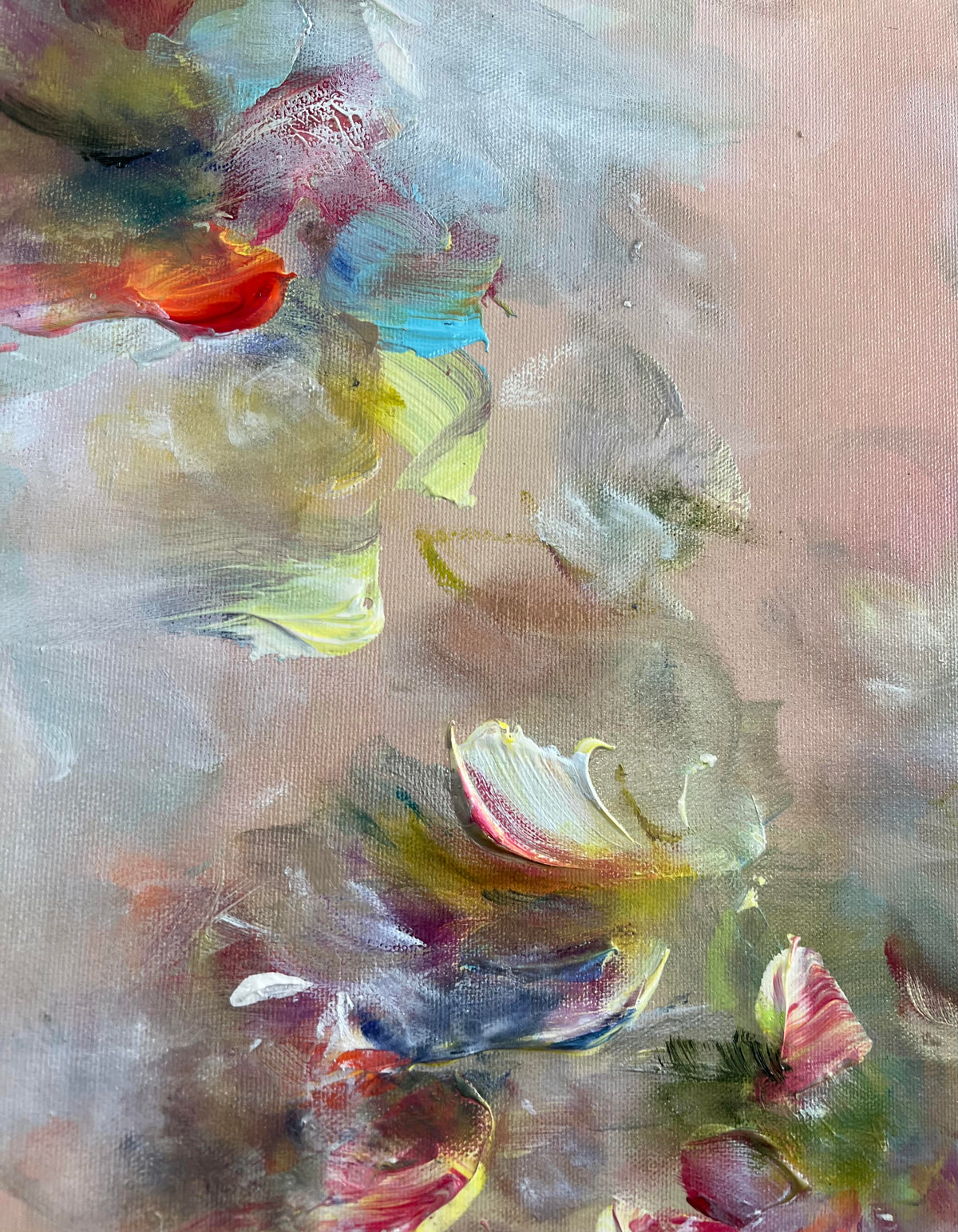 Vé Boisvert Oeuvre original - Peinture 24x24 Color Blossom