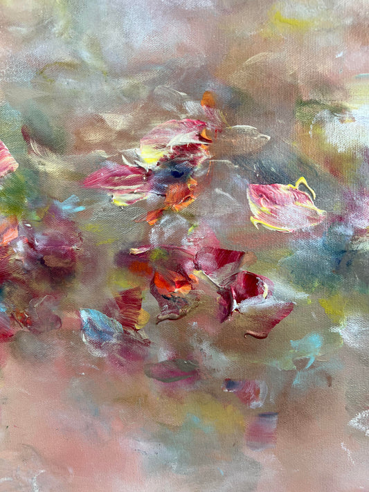 Vé Boisvert Oeuvre original - Peinture 24x24 Color Blossom