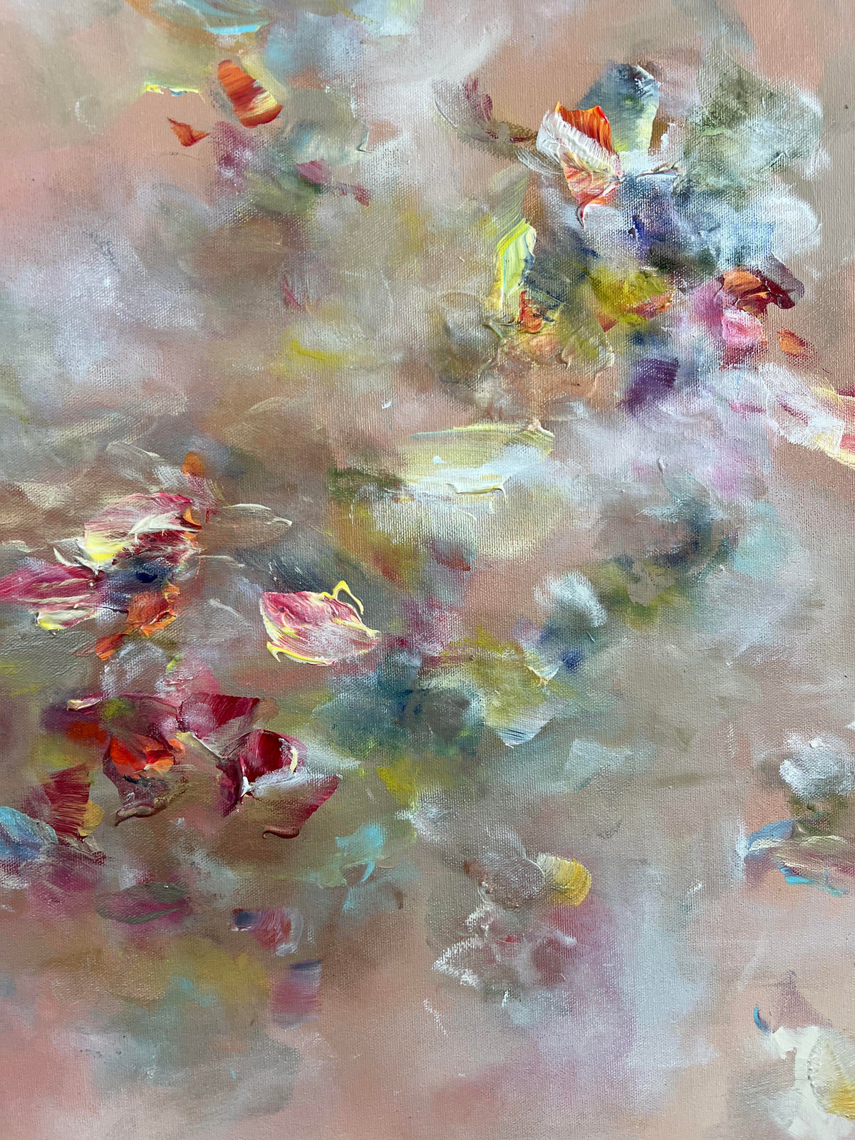 Vé Boisvert Oeuvre original - Peinture 24x24 Color Blossom